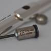 Particolare testata flauto traverso con tappo