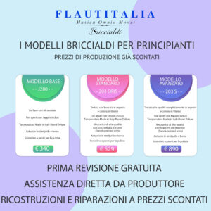 Listino prezzo Flauti Briccialdi principianti